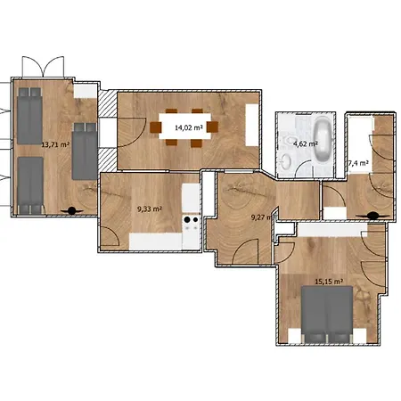 Apartment Ferienwohnung Martin Luther, 3 Schlafzimmer, free WiFi, Nähe Zentrum, klimatisiert, hell, offen, sehr schön, Jena Exterior foto